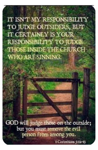 1 Corinthians 5:12-13